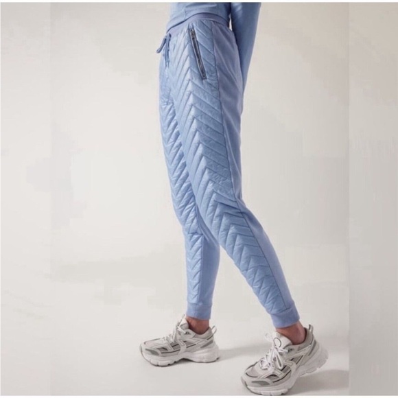 NWT! Athleta Solstice Jogger Pants Apres Ski Down Quilted 467123‎ - Picture 2 of 8